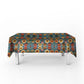 Floral Clay Art Rectangle Tablecloth