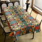 Floral Clay Art Rectangle Tablecloth