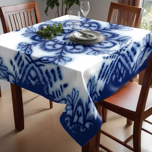 Floral Delft Square Tablecloth