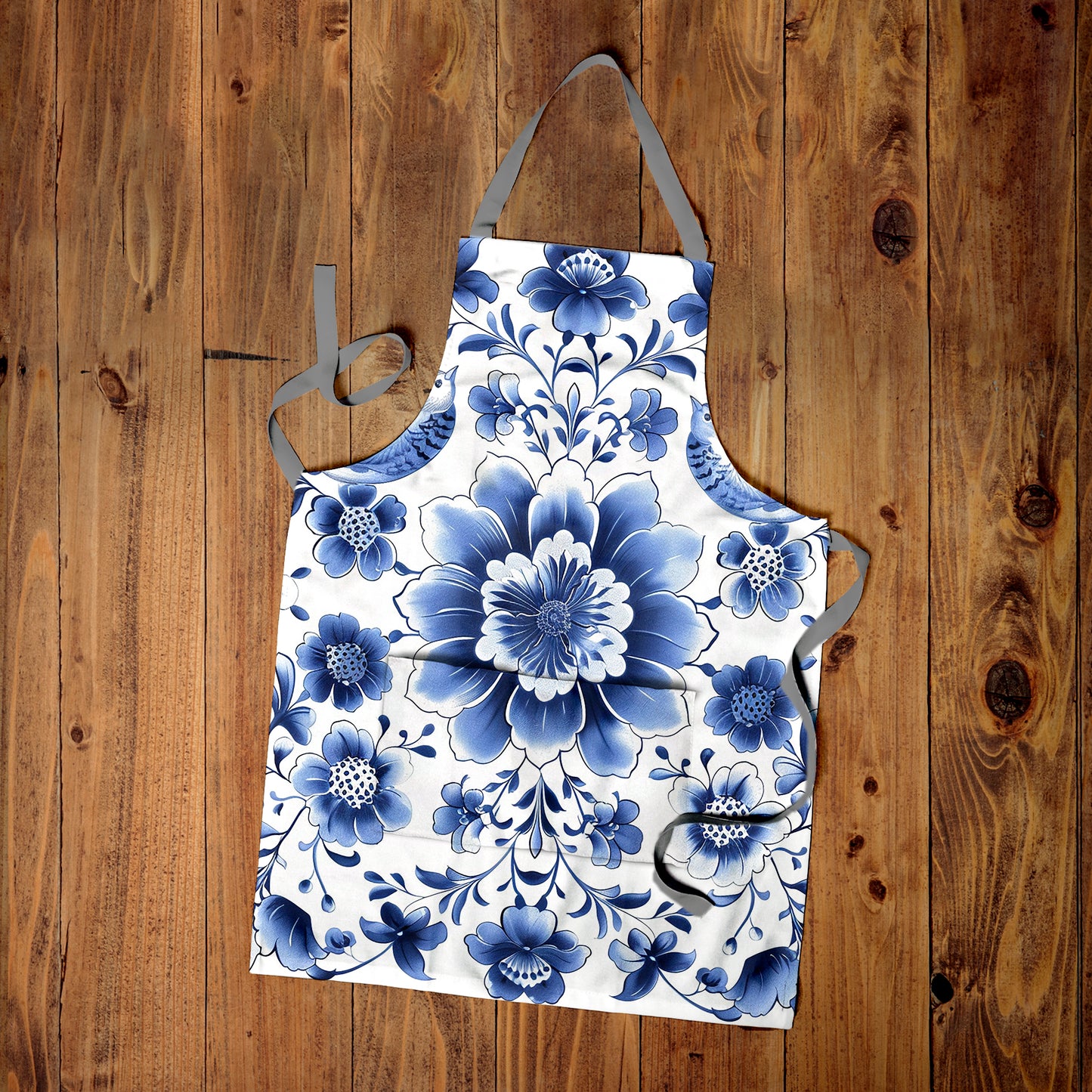 Floral Delft Apron by Mark van Vuuren