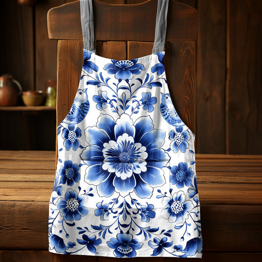Floral Delft Apron by Mark van Vuuren