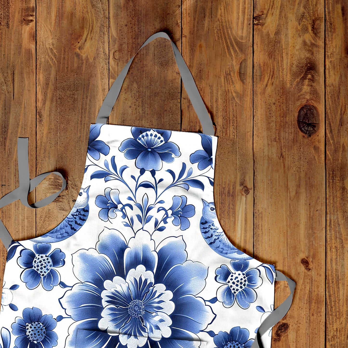 Floral Delft Apron by Mark van Vuuren
