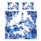 Floral Delft Light Tower Duvet Cover Set by Mark van Vuuren