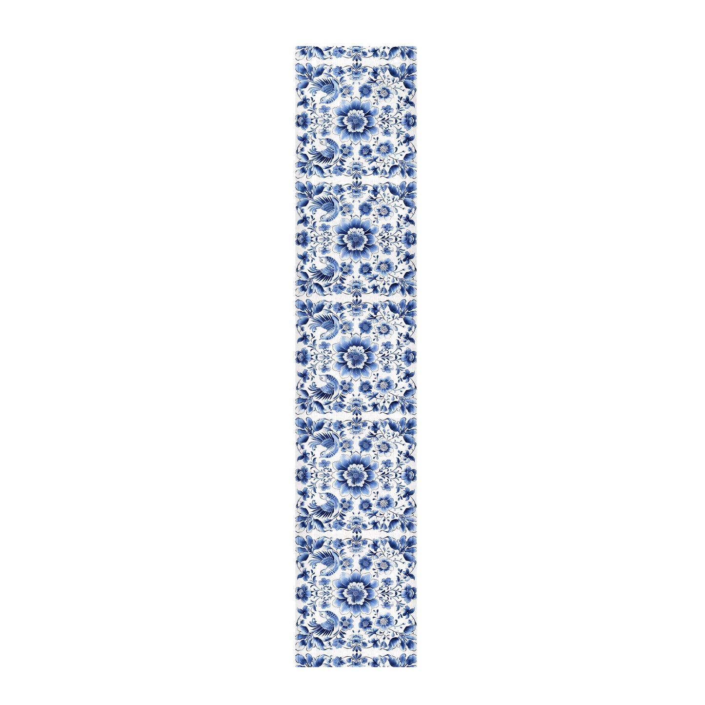 Floral Delft Table Runner by Mark van Vuuren