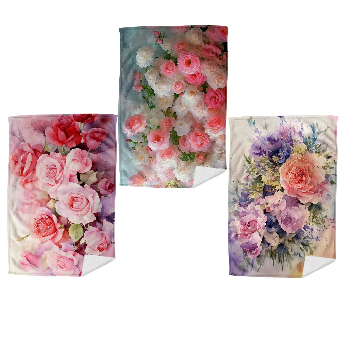 Floral Dish Cloth (Set of 3)