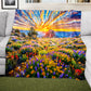 Floral Explosion Light Weight Fleece
