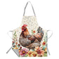 Floral Farm Chicken Apron by Mark van Vuuren