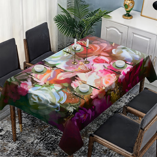 Floral Glory Rectangle Tablecloth