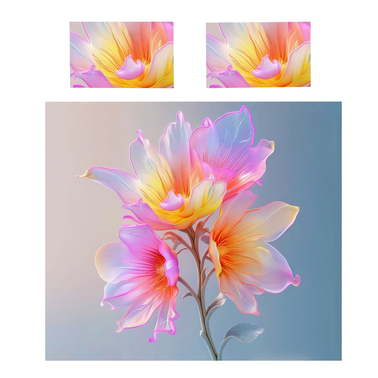 Floral Glow Duvet Cover Set