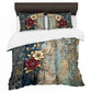 Floral Grunge Duvet Cover Set