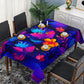 Floral Luminescent Drift Rectangle Tablecloth