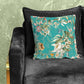 Floral On Dark Cyan Luxury Scatter by Mark van Vuuren