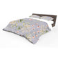 Floral On Lilac Duvet Cover by Mark van Vuuren