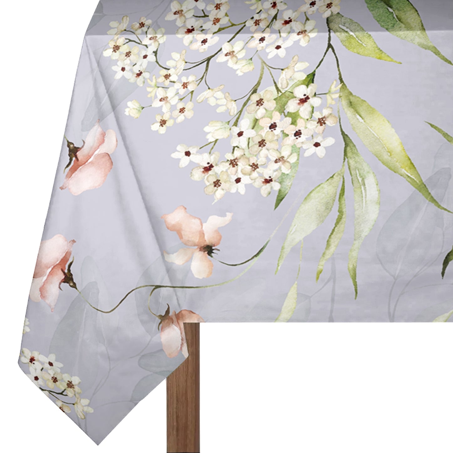 Floral On Lilac Rectangle Tablecloth By Mark Van Vuuren