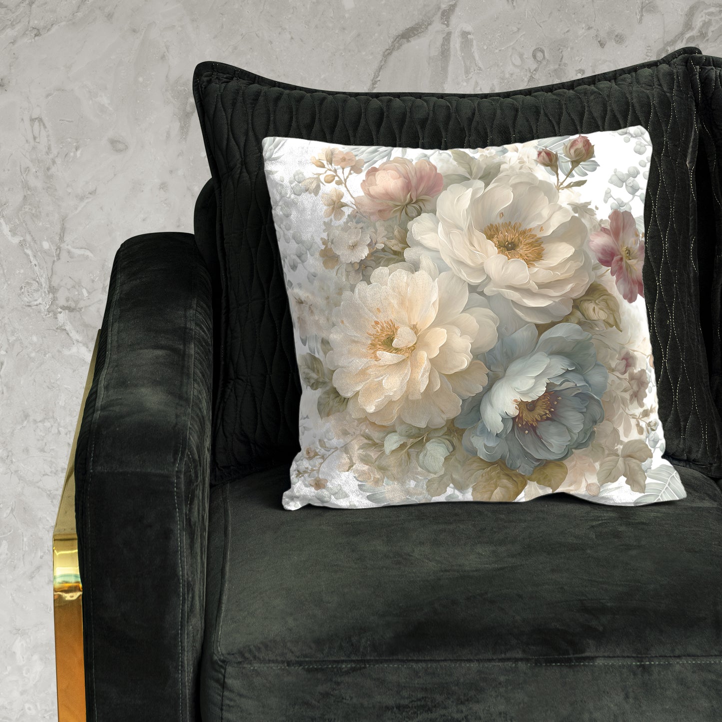 Floral On White Luxury Scatter by Mark van Vuuren