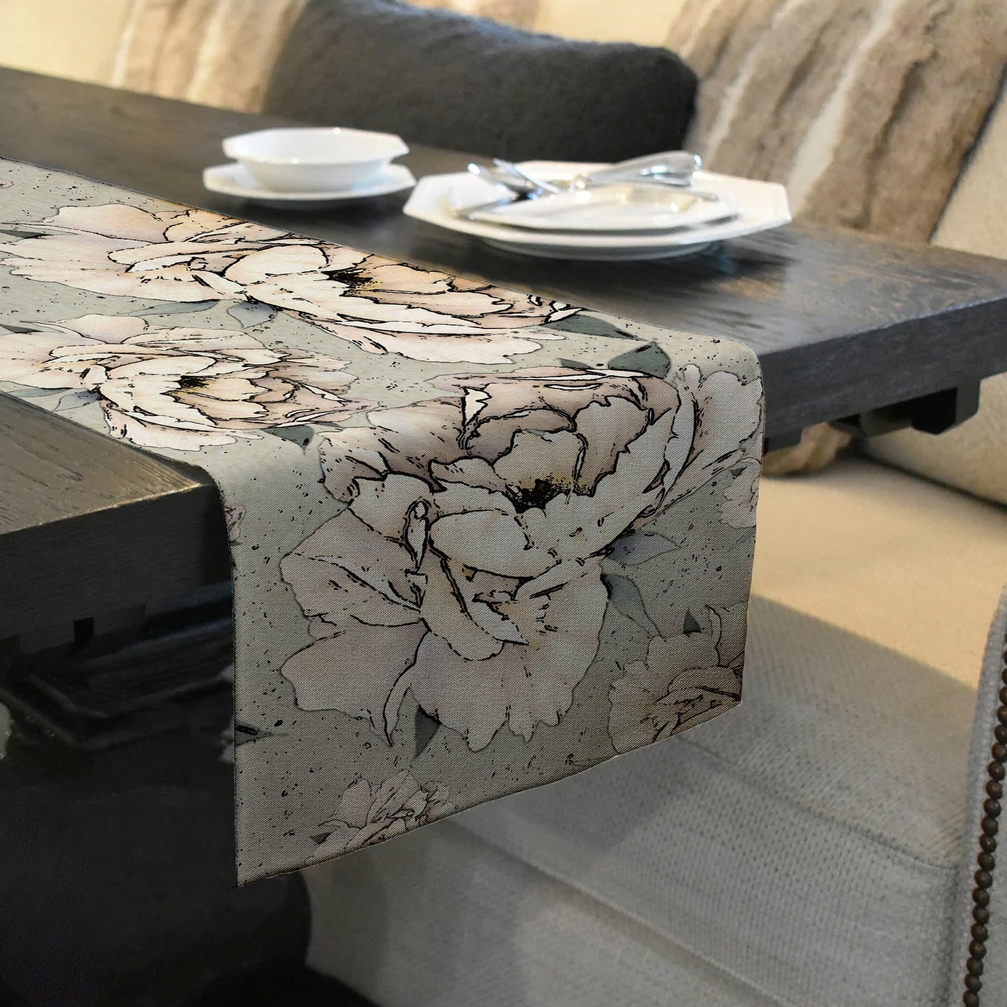 Floral Pattern Table Runner By Mark van Vuuren