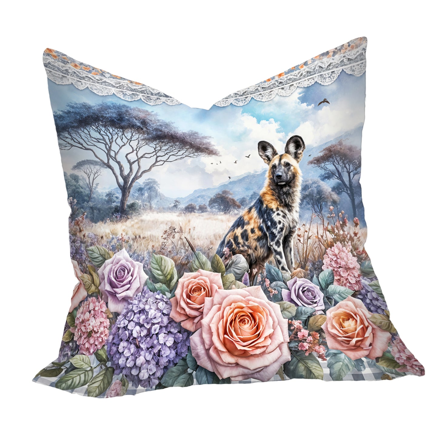 Floral Savanna Hyena Luxury Scatter
