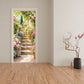 Floral Staircase Door Decoupage