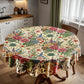 Floral Succulent Round Tablecloth