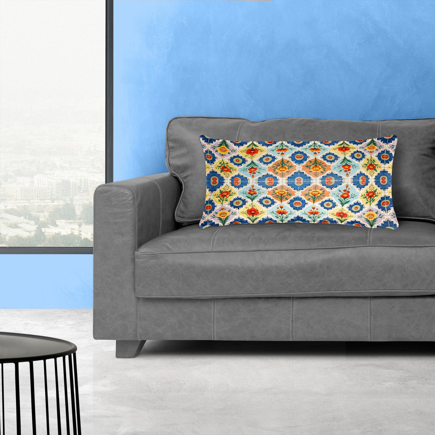 Floral Tiled Stamp King Luxury Scatter