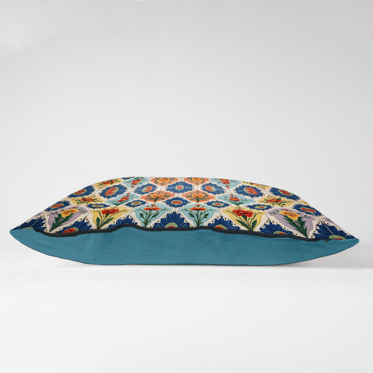 Floral Tiled Stamp King Luxury Scatter