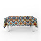 Floral Tiled Stamp Rectangle Tablecloth