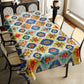 Floral Tiled Stamp Rectangle Tablecloth