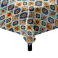 Floral Tiled Stamp Square Tablecloth