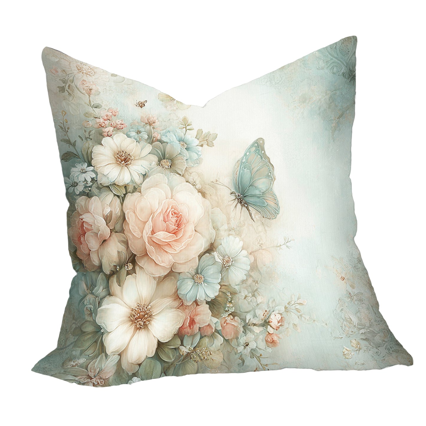 Floral Turquoise Butterfly Luxury Scatter by Mark van Vuuren