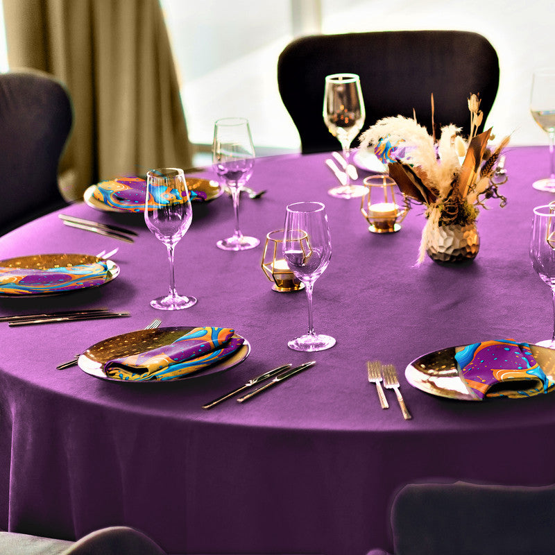 Flourish Flow Purple Napkins