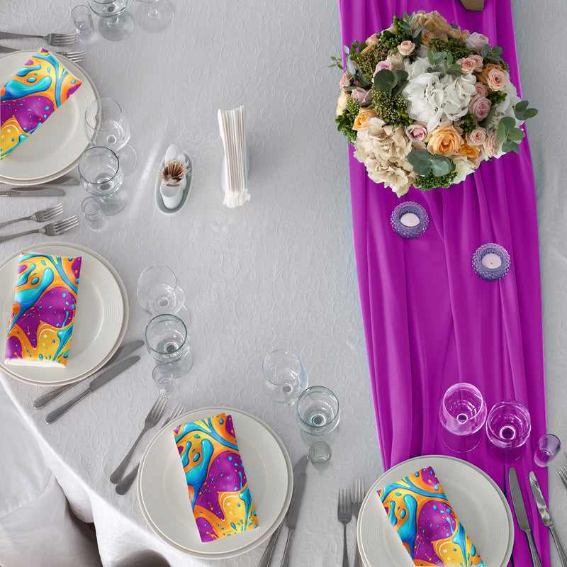 Flourish Flow Purple Napkins