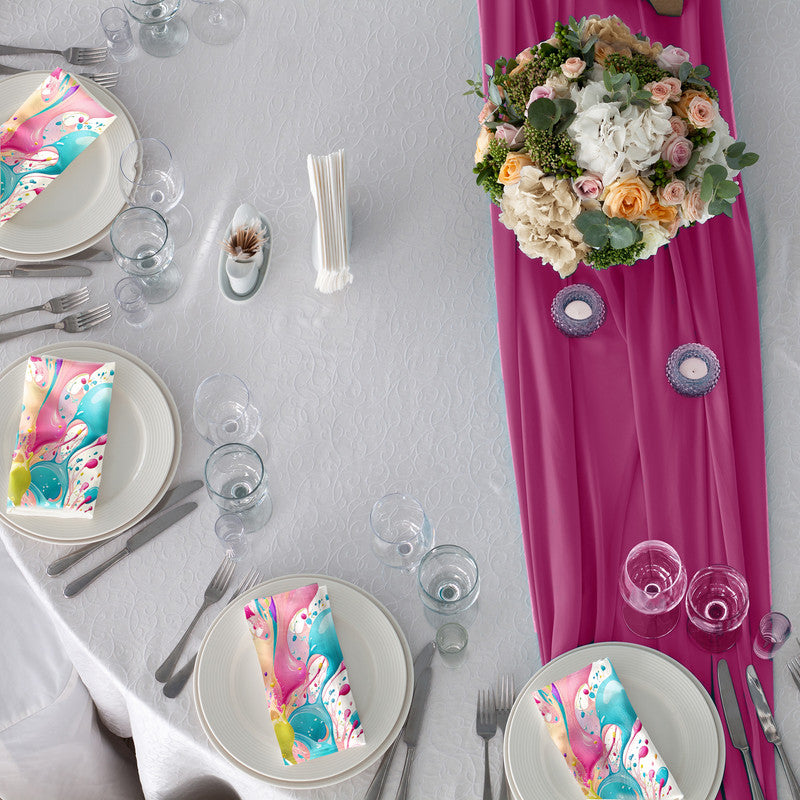 Flourish Flow White Napkins