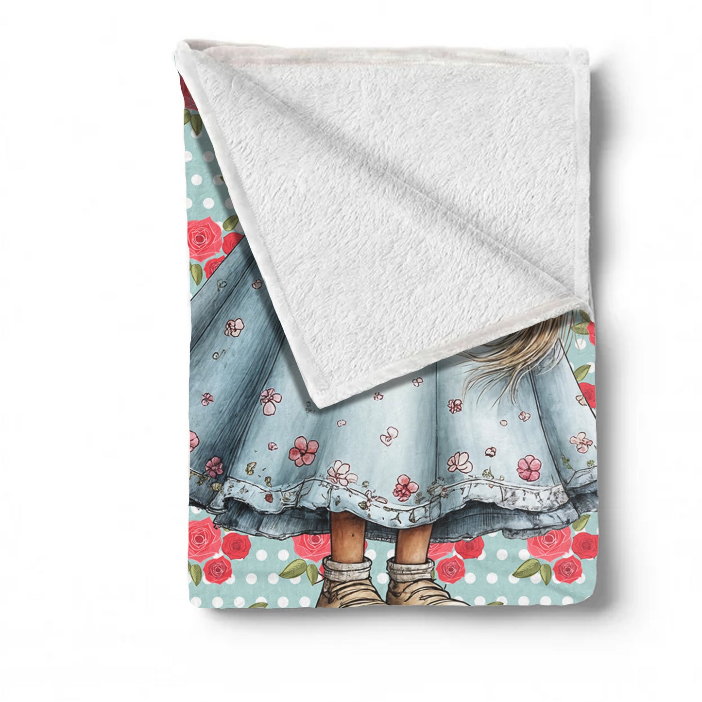 Flower Crown Lullaby Baby Fleec Blanket