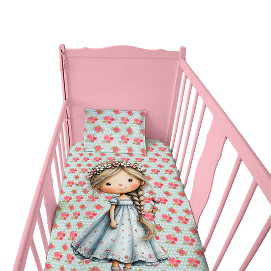 Flower Crown Lullaby Cot Set