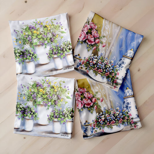 Flower Collection Vase Luxury Scatter Covers By Stella Bruwer (Set of 4)