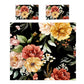 Flowers On Black Duvet Cover Set by Mark van Vuuren
