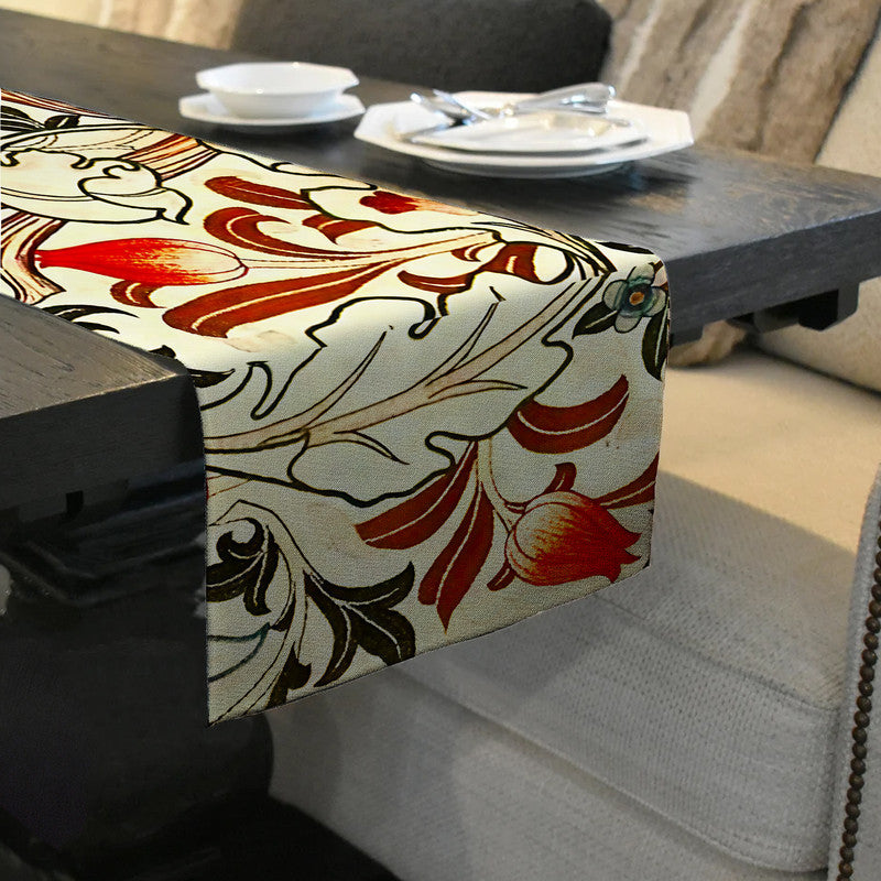 Flowers on Beige 160cm Table Runner