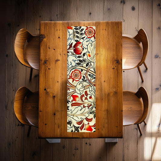 Flowers on Beige 160cm Table Runner