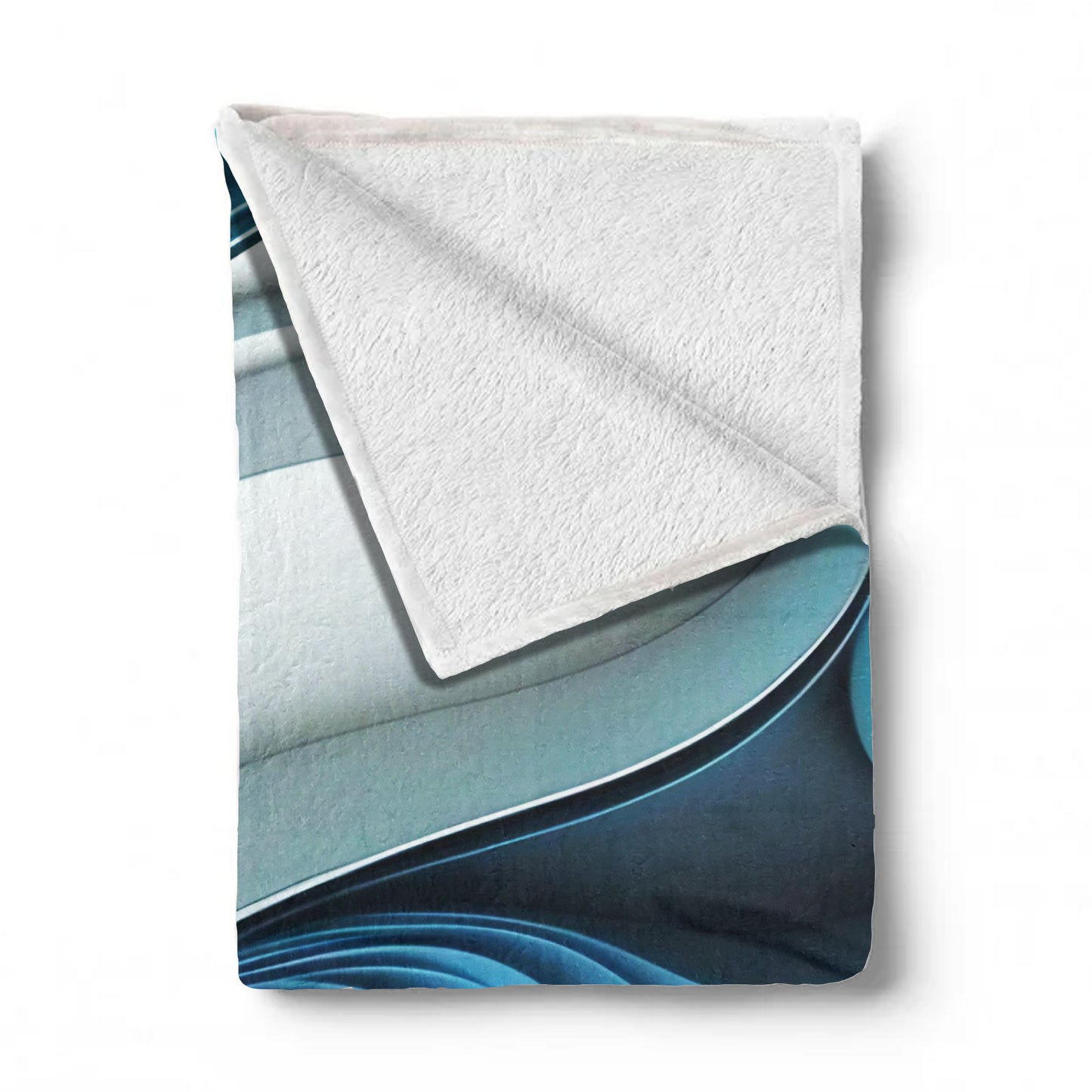 Flowing Abstract Shapes Light Weight Fleece Blanket
