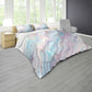 Flowing Blues and Grey Duvet Cover Set