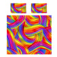 Flowing Cascade of Hues Duvet Cover Set