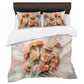 Flowing Floral Marble Duvet Cover Set