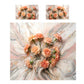 Flowing Floral Marble Duvet Cover Set