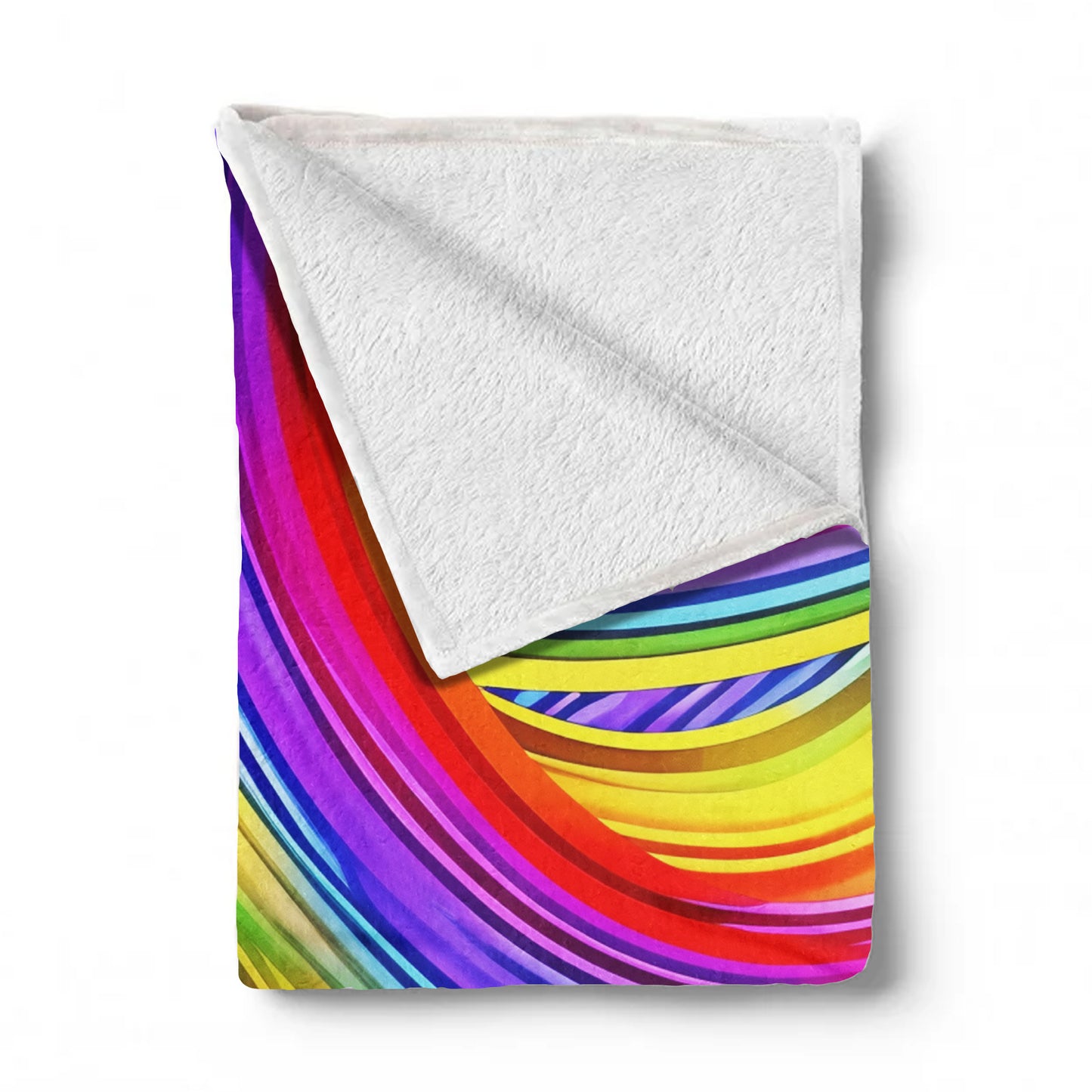 Flowing Rainbows Light Weight Fleece Blanket