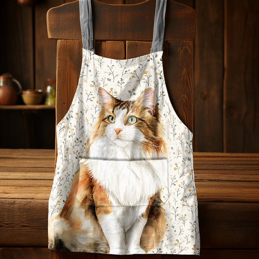 Fluffy Cat Apron by Mark van Vuuren