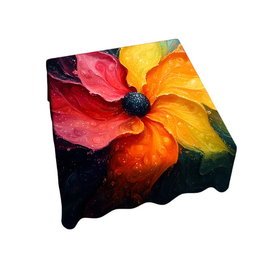 Fluid Florals Square Tablecloth by Wikus Schalkwyk