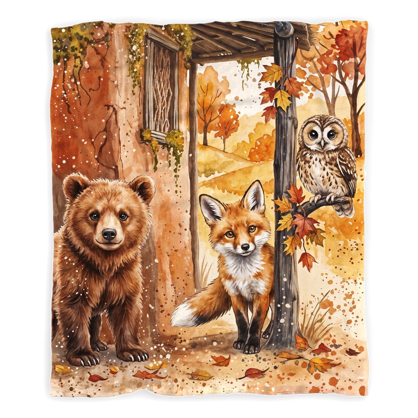 Forest Friends Baby Fleece Blanket