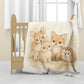 Forest Friends Group Baby Fleece Blanket by Nathan Pieterse