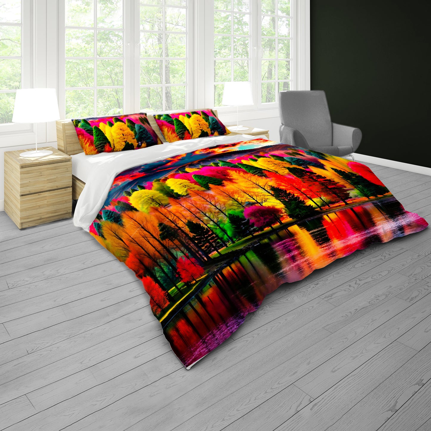 Forest of Colors Duvet Cover Set