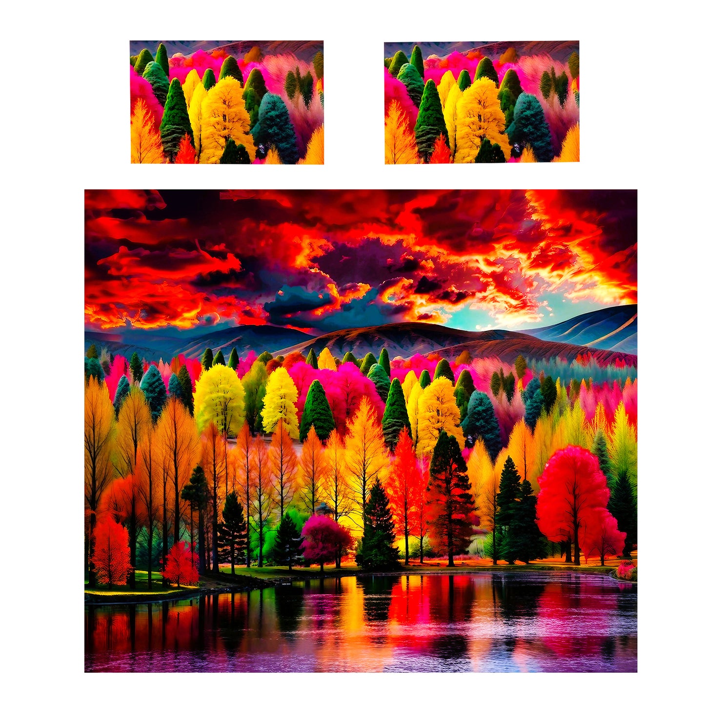 Forest of Colors Duvet Cover Set